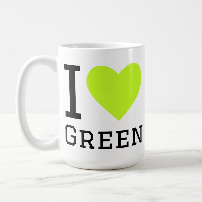 Mug J'aime le vert  (Gauche)