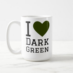 Mug J'aime le vert foncé