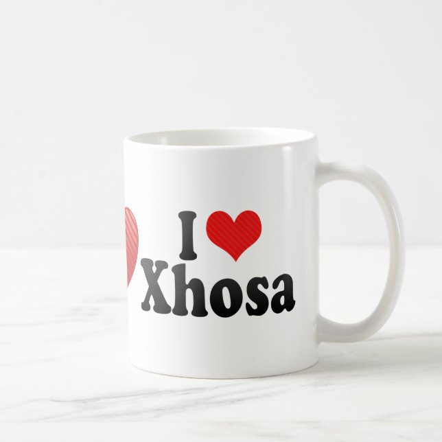 Mug J'aime le Xhosa (Droite)