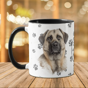 Mug J'aime l'empreinte de patte de mon berger anatolie