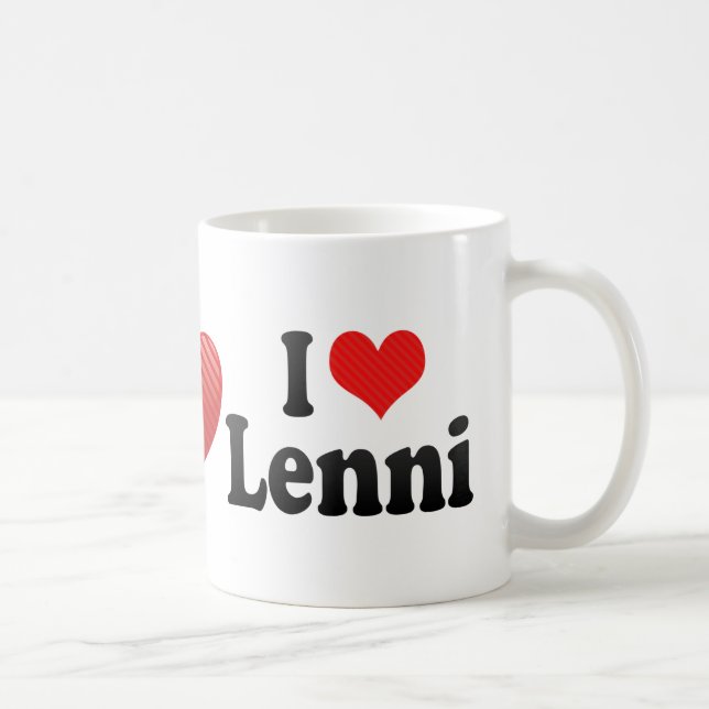 Mug J'aime Lenni (Droite)