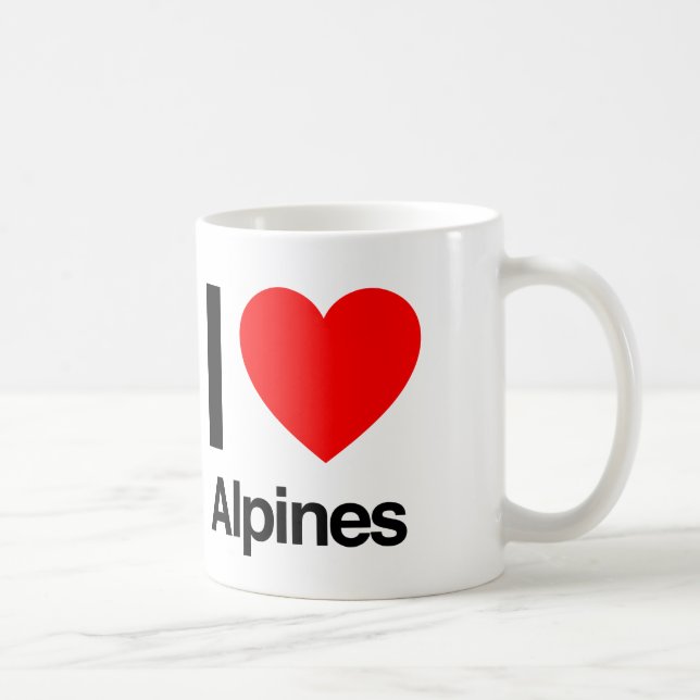 Mug j'aime les alpines (Droite)