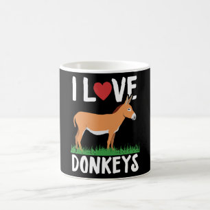 Mug J'aime les ânes Don de Donkey Lover