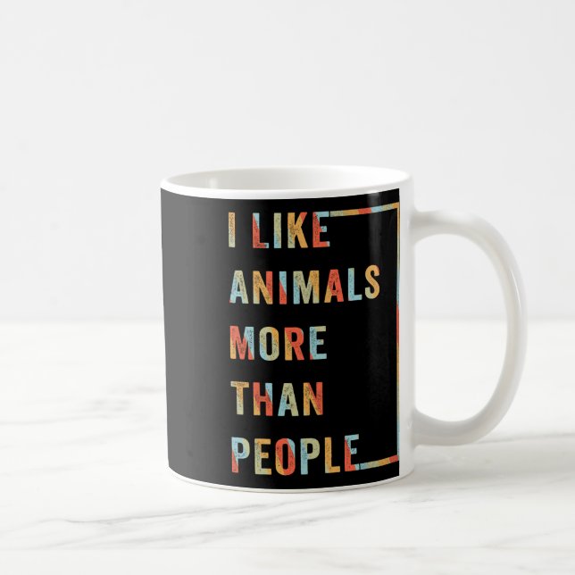 Mug J'Aime Les Animaux Plus Que Les Gens (Droite)
