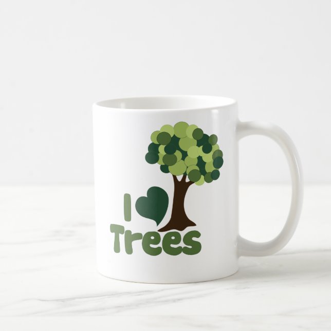 Mug J'aime les arbres (Droite)