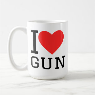 Mug J'aime les armes à feu