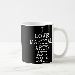 Mug J'aime les arts martiaux et les chats Chaton migno