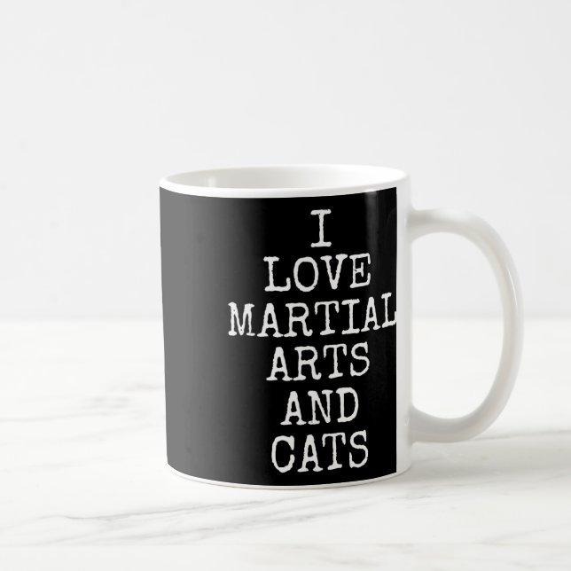 Mug J'aime les arts martiaux et les chats Chaton migno (Droite)