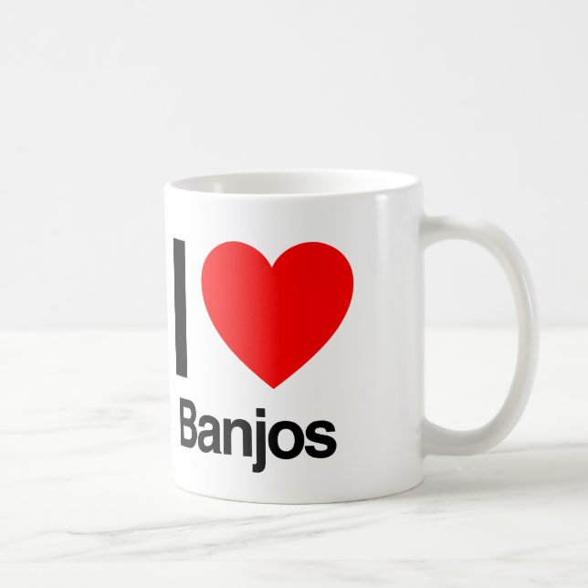 Mug j'aime les banjos (Droite)