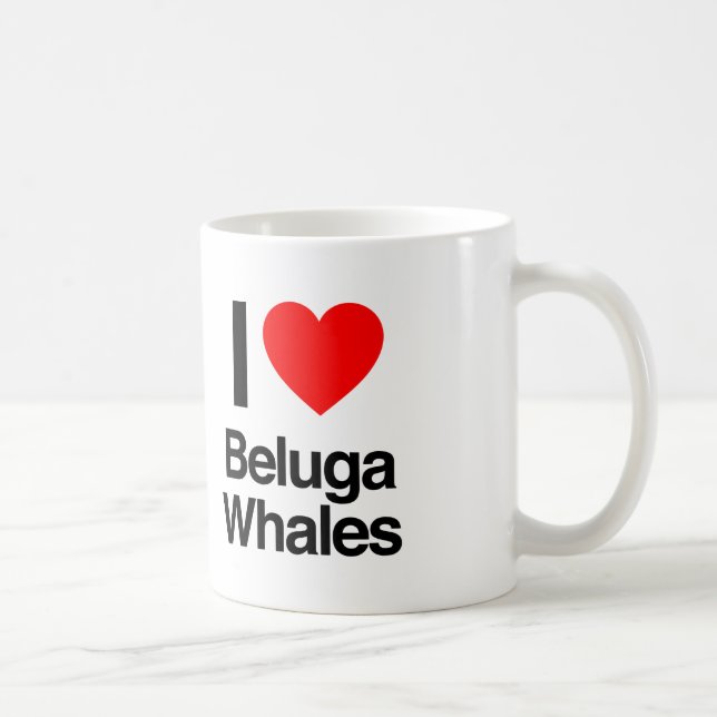 Mug j'aime les bélugas (Droite)