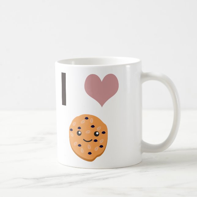 Mug J'aime les biscuits d'avoine (Droite)