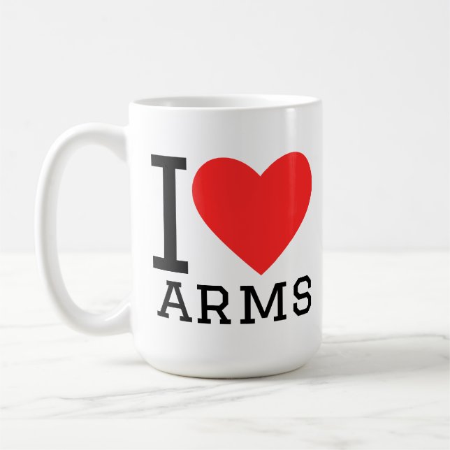 Mug J'aime les bras (Gauche)