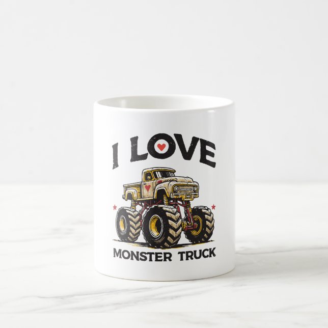 Mug J'aime les camions monstres (Centre)