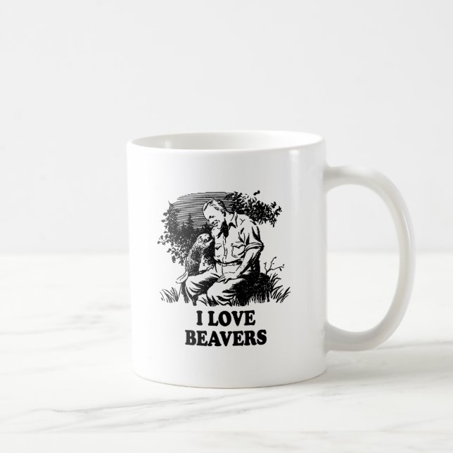 Mug J'aime les castors (Droite)