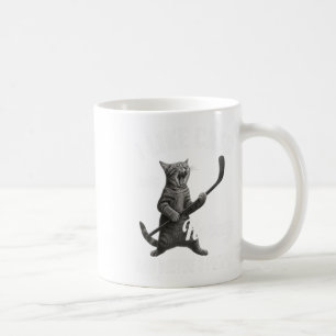 Mug J'aime les chats et le hockey peut-être 3 personne