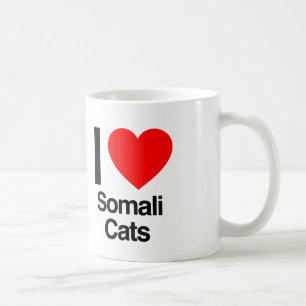 Mug j'aime les chats somaliens