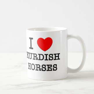 Mug J'aime les chevaux kurdes (les chevaux)