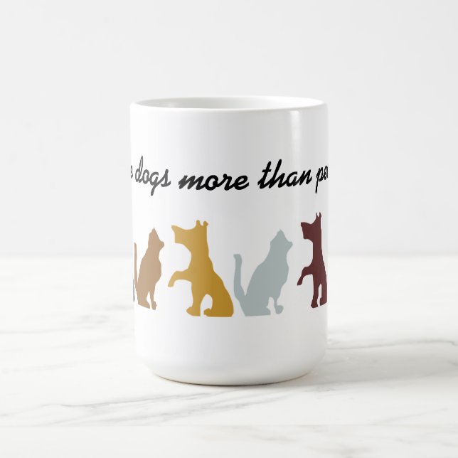 Mug J'aime les citations de chiens (Centre)