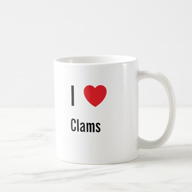 Mug J'aime les clams (Droite)