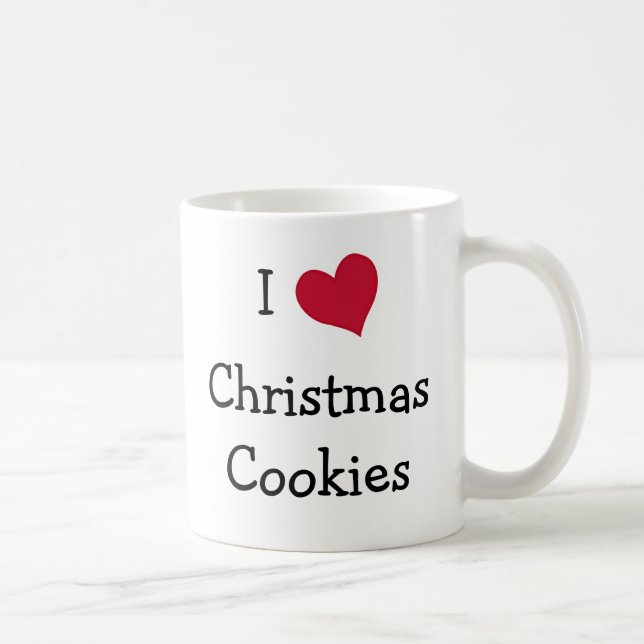 Mug J'aime les cookies de Noël (Droite)