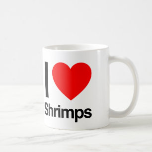 Mug j'aime les crevettes
