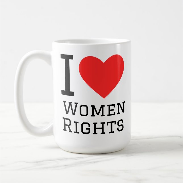 Mug J'aime les droits des femmes (Gauche)
