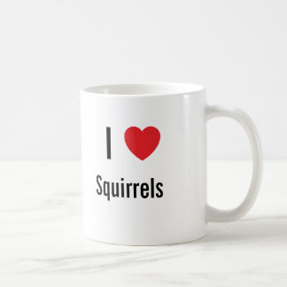 Mug J'aime les écureuils