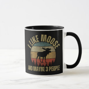 MUG J'AIME LES ÉLAN ET PEUT-ÊTRE 3 PERSONNES