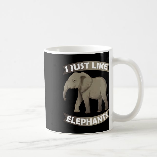 Mug J'Aime Les Éléphants Zoo Cirque Elephant Conserva (Droite)