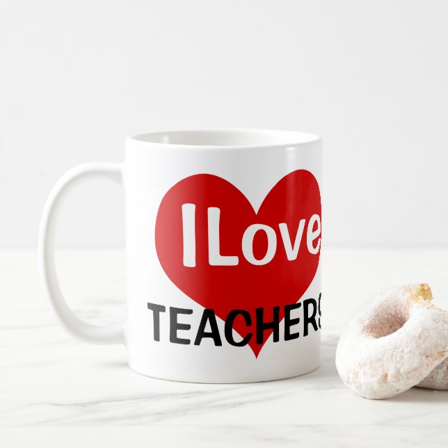 Mug J'aime les enseignants (Avec donut)
