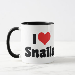 Mug J'aime les escargots cœur