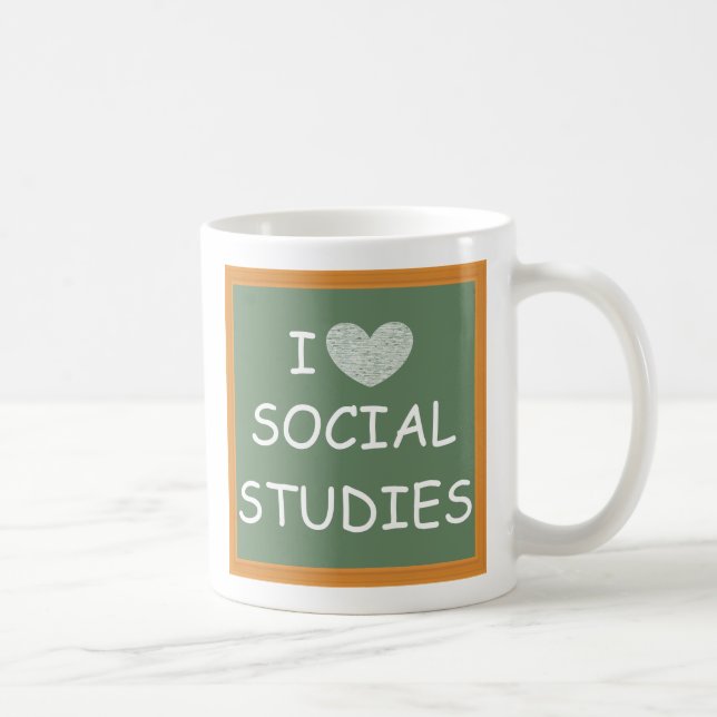 Mug J'aime les études sociales (Droite)