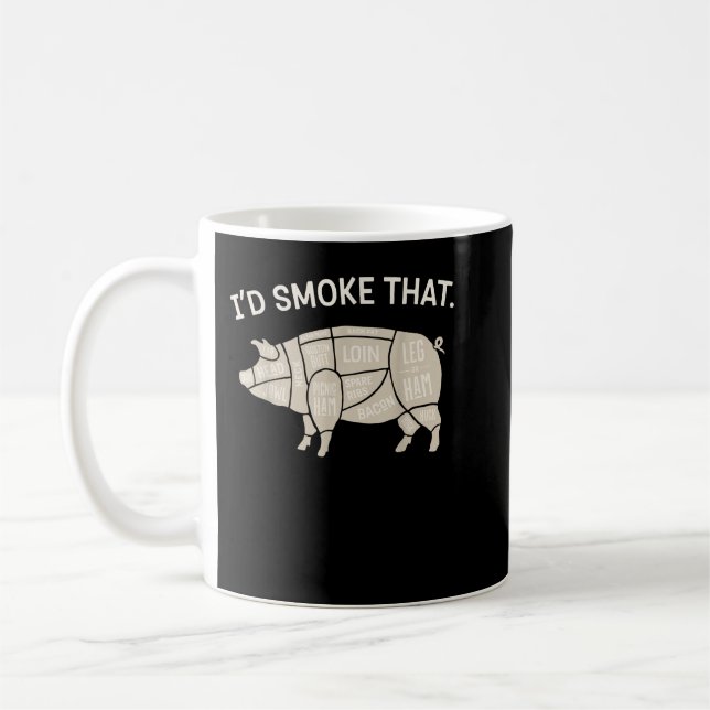 Mug J'aime les fesses de porc et je ne peux pas mentir (Gauche)