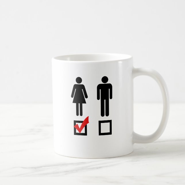 Mug J'aime les filles (Droite)