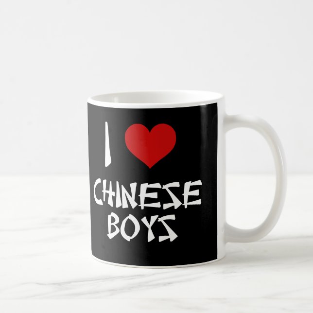 Mug J'aime les garçons chinois (Droite)