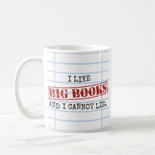 Mug J'aime les grands livres et je ne peux pas mentir