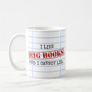 Mug J'aime les grands livres et je ne peux pas mentir