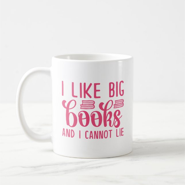 Mug J'Aime Les Grands Livres Et Je Ne Peux Pas Mentir (Gauche)