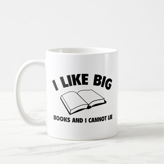 Mug J'Aime Les Grands Livres Et Je Ne Peux Pas Mentir  (Gauche)