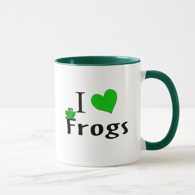 Mug J'aime les grenouilles (Droite)