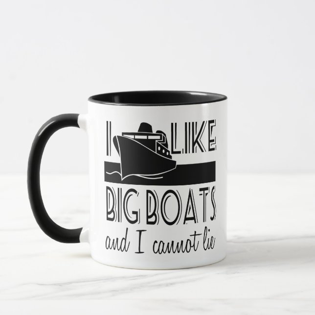 Mug J'aime les gros bateaux et je ne peux pas mentir F (Gauche)