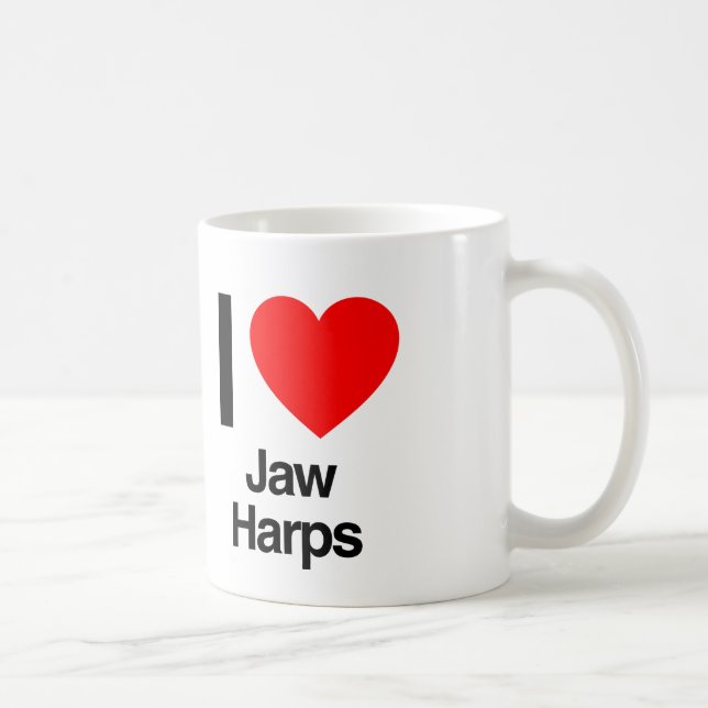 Mug j'aime les harpes à mâchoires (Droite)