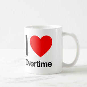 Mug j'aime les heures supplémentaires