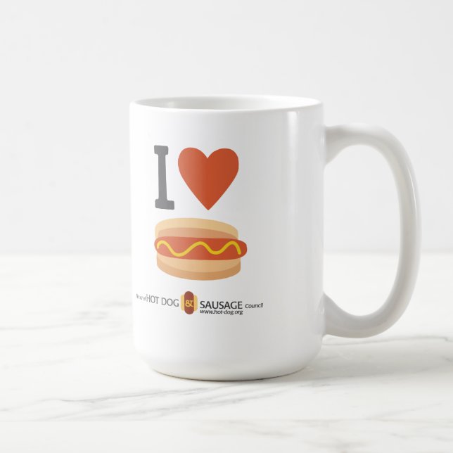 Mug J'aime les hot-dogs (Droite)