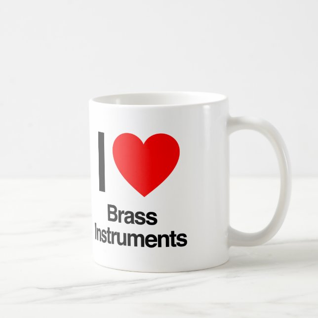 Mug j'aime les instruments en laiton (Droite)