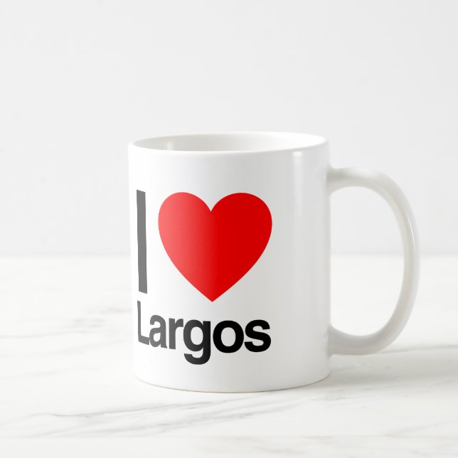 Mug j'aime les largos (Droite)