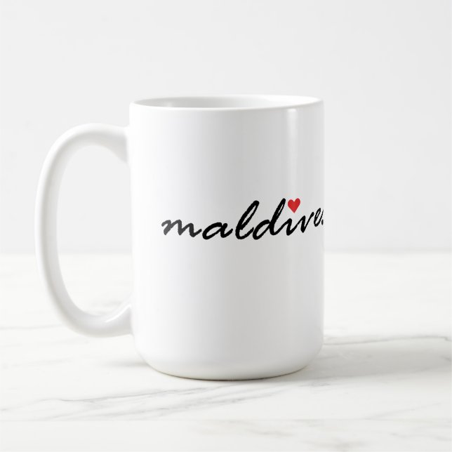 Mug J'aime les Maldives (Gauche)