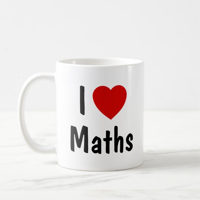 Mug J'aime les maths (Gauche)