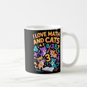 Mug J'aime les maths et les chats Professeur Élève