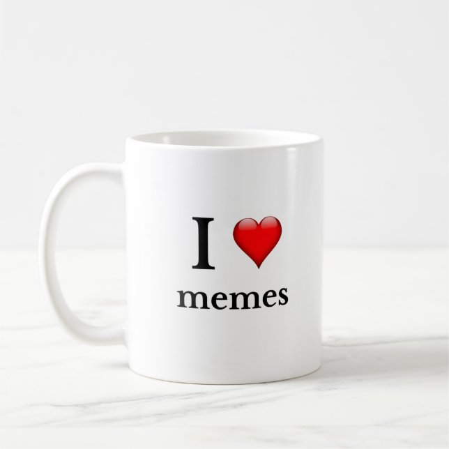 Mug J'aime les mèmes (Gauche)